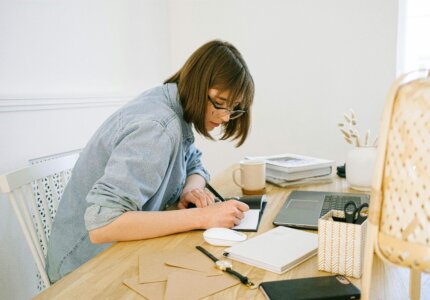 women working at desk